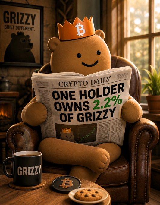 "Many people read the headline. Only a few understand the story behind it. 2.2% of GRIZZY. Some people talk about conviction. Others show it through their actions. Stay $GrizzY".