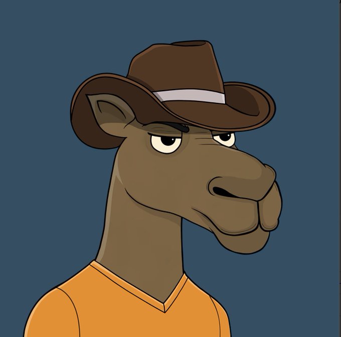 𝕏rz is a cartoon character that appears to be wearing an orange shirt, a cowboy hat, and has a mustache.
