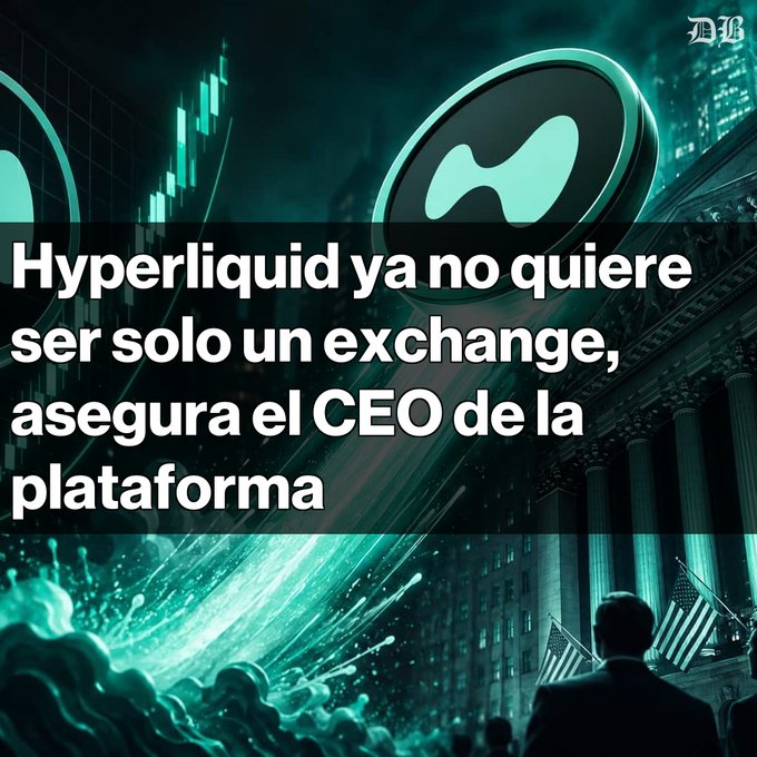 The image features a man standing in front of a building with a large circular logo that says "HYPERLIDULIDY" written on it. The text above him reads, "HYPERLIDULIDY ya no quiere ser solo una de los ... el CEO de la asegura que HYPE sigue siendo una de Bitcoin". This image is related to the post about Hyper Liquid and its potential impact on the cryptocurrency market.

The man in the picture appears to be looking up at the building, possibly contemplating something or someone above him. The scene suggests that the man might be a CEO of a company involved with Hyper Liquid or simply an individual interested in this emerging technology.