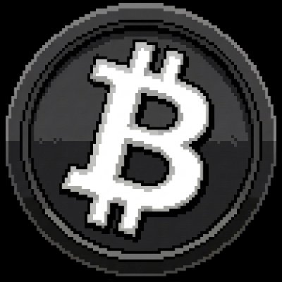 A dark grey circular icon with the Bitcoin (₿) symbol.