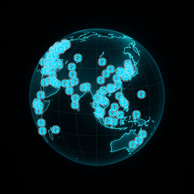 A digital 3D globe illustration shows numerous blue airplane icons scattered across the continents, symbolizing global travel or flight paths.