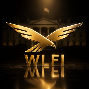 The image features a large, gold eagle logo with the words "WLFI" written below it. The background of the image shows a building that appears to be the White House, which has its flag flying high above it. The text on the image reads " UFC Freedom 250. June 14. South Lawn of the White House. On live TV. And an 80th birthday." This suggests that the image is related to a UFC event or promotion, possibly celebrating the 80th anniversary of the UFC's founding in 1996.