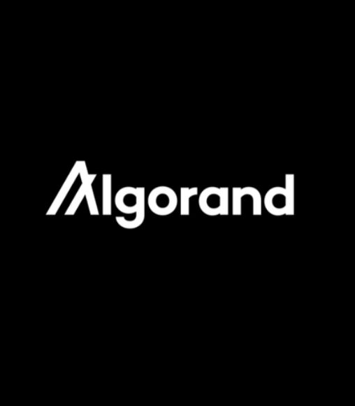 The Algorand logo displayed in white text on a black background.