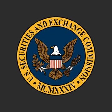 The image shows the official seal of the U.S. Securities and Exchange Commission (SEC), featuring a bald eagle, shield, and olive branch, with the text "U.S. SECURITIES AND EXCHANGE COMMISSION" and the Roman numeral "MCMXXXIV" (1934). It relates to the post by representing the regulatory body behind the tokenized stock initiative that could benefit companies like Coinbase, Robinhood, Circle, and Goldman Sachs.