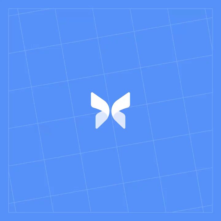 !!!The image features a logo with two white butterflies arranged diagonally against a blue background. Below the butterflies, there's text that reads "Morpho raised $175M at $2 bn to build the future of lending onchain". The logos have been placed strategically in the corners and along the sides of the image."
