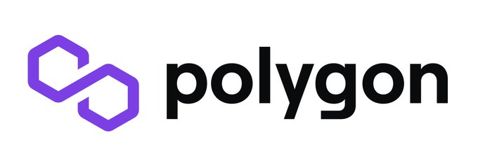 The image displays the Polygon logo—a purple intertwined hexagonal infinity-style symbol—next to the word "polygon" in black lowercase text. It serves as the official visual identity for the Polygon blockchain network, which the post references in announcing its recent burning of 100M POL tokens and plans for future burns.