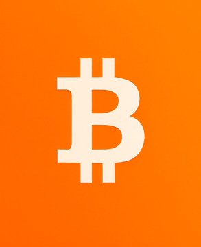The image shows the Bitcoin ($BTC) logo—a stylized white "B" with two vertical strokes—centered on an orange background. It visually reinforces the post's message about not FOMOing into $BTC's recent rally and instead waiting patiently for a proper dip before entering.