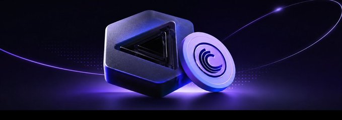 A futuristic 3D rendering of a dark cube featuring a play button symbol beside a purple coin with a "C" logo, set against a cosmic background with glowing light trails—visually representing decentralized storage technology, complementing the post's message about overcoming traditional storage challenges like high costs, single points of failure, and censorship risks.