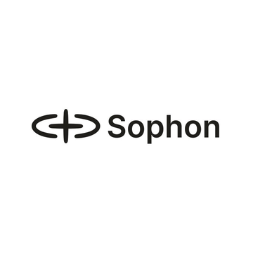 A minimalist black-and-white logo featuring a stylized icon next to the word "Sophon" on a plain white background, representing the Sophon brand whose Layer 2 blockchain is shutting down to migrate to Base.