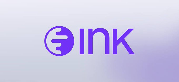 A purple logo featuring a stylized 'E' inside a circle next to the letters 'INK' on a light gradient background.