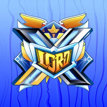 A stylized trophy or badge logo featuring the letters 'LGRN' in yellow/gold with wings and crossed elements on a blue background.