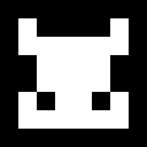 A pixel art image of a black and white bear-like creature with a blocky, robotic design. The image serves as the visual representation of Genesis #376 from the RareFriendsNFT collection, complementing the post's "What a day to be alive" celebration with the creature's direct gaze.

Wait, I need to look more carefully at the image. Let me describe what I actually see:

A black and white pixel art creature with tall ears, two black square eyes, and a wide body, appearing to face forward with a simple, retro video game aesthetic. It represents Genesis #376 from the RareFriendsNFT collection, matching the post's playful "It's looking at ya" caption.