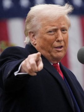 Politic figure that is wearing a suit and may be tied with a red tie. He is pointing his finger out angrily as if he is making a serious point. The post accompanying the image suggests that multiple sources say that senator John Thune intends to fule a cloture motion, and according to the picture he may be intending to speak to his words.