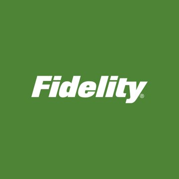 The image displays the Fidelity logo in white italic text on a solid green background, representing Fidelity Investments—the financial services company referenced in the article as urging the U.S. Senate to pass the CLARITY Act for clearer digital asset regulations.
