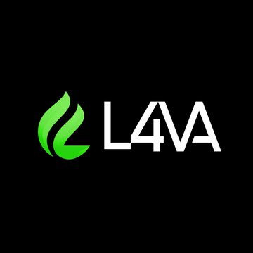 The image displays a logo featuring a green flame icon and the white text "L4VA" on a black background, which relates to the accompanying text mentioning a "4 years in a row" milestone.