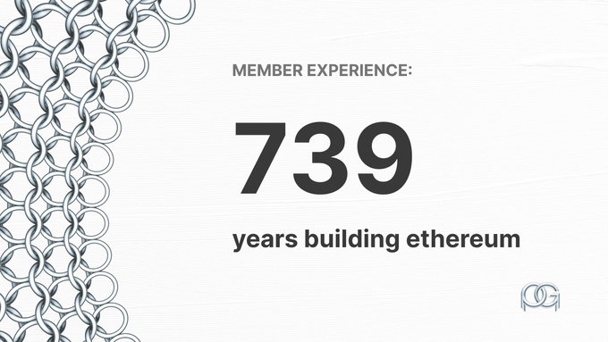 The image features a white background with black text that reads "739 years building etherium". This information is related to the content of a post, which could be about the number of years spent building an Etherium project or discussing the time required for such a project. The focus on this specific detail suggests that it might be a discussion or analysis of the time and effort involved in creating an Etherium project.