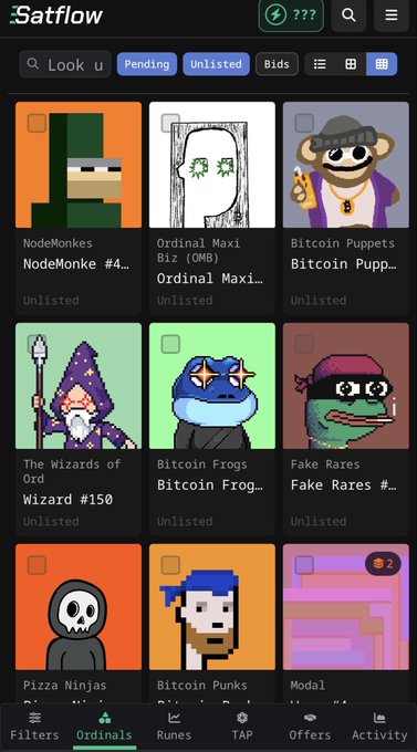 In the image, there's a cellphone display that shows a list of Minecraft characters with their respective attributes displayed such as color, gender, age, and rarity. Among these, there are also a few descriptions regarding those characters. The posts below this list appear to be related to Minecraft characters or characters in general, possibly sharing information on character attributes or comparing different characters in the game. One post indicates that the price of Bitcoins is down but the person's theory about ordinal numbers stays intact. Additionally, there are several mentions of pizza and dragons.