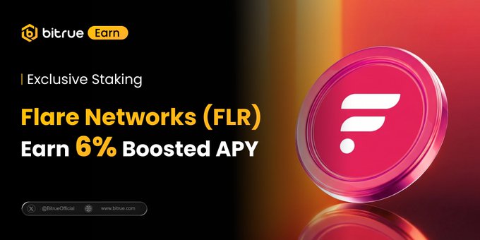 The image features a pink coin with a white "F" logo on it. The background of the image is black, which contrasts with the vibrant color of the coin. Below the coin, there's text that reads "XRPL is where XRP moves. @FlareNetworks is where XRP becomes programmable As the ultimate data backbone powering decentralized lending like Morpho, Firelight and RWA infrastructure, $FLR is leading the 2026 utility narrative Put your $FLR to work alongside top-tier". The text is written in white against a black background, making it stand out.
