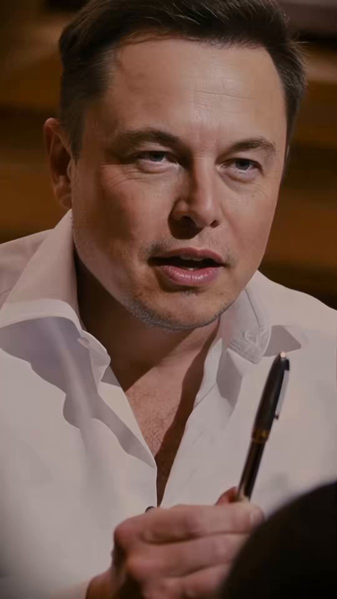The image features a man wearing a white shirt, holding a black pen in his hand while looking at someone else. The caption of the image reads "Can't afford $SPCX but can I buy this pen with Dogecoin?". This suggests that the man is considering purchasing the pen using cryptocurrency, specifically Bitcoin, as an alternative form of payment.