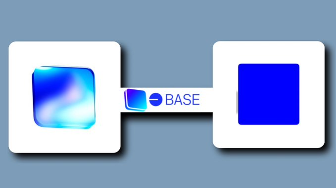 The image shows a visual transformation of a square icon—from a blue, glossy, and iridescent cube on the left, through a "BASE" branded transition banner, to a solid, flat blue square on the right, symbolizing Base's evolution toward a streamlined, accessible platform.

This visual metaphor aligns with the post's message about Base representing the future of the internet, where innovation, usability, and community participation are simplified into one cohesive, scalable ecosystem.