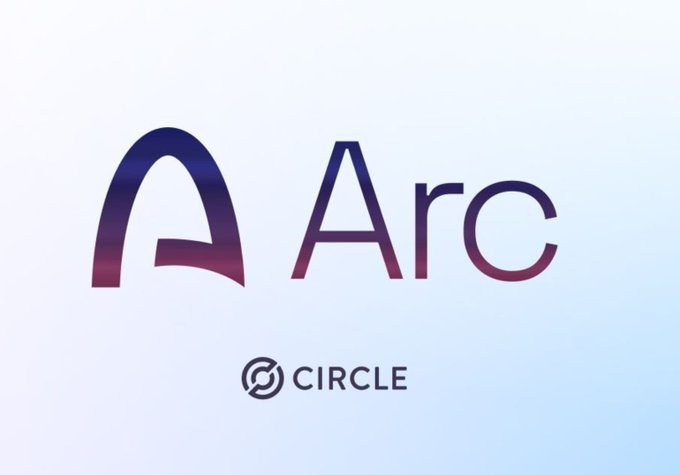 The logo for 'Arc' by 'CIRCLE' is displayed in a gradient of purple and blue colors against a light background.