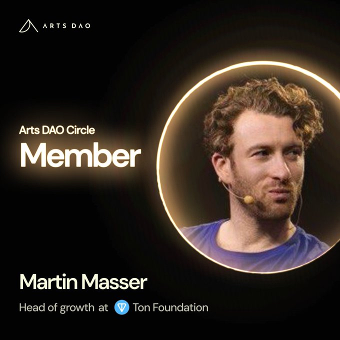 The image features a man wearing a blue shirt, with his face clearly visible against a black background. The caption of the image reads "TON seems to be alpha lately.... So we knew we had to tap in Welcome to the circle Martin". This suggests that the image is related to an event or gathering where the man's name was mentioned, and he is being recognized for his participation.