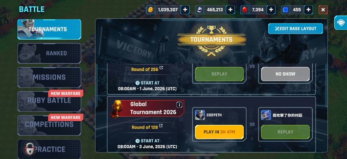 The image features a screenshot of a mobile game screen with various game statistics displayed, including the player's status, achievements, and the ongoing tournament schedule for a global war simulation or "Battle". The title of the game reads "Battle", and the image also suggests that this is a new-warfare battle, given its focus on global domination. There are icons related to tournaments in the game interface, indicating that this could be part of a tournament gameplay experience. Furthermore, the post mentions how the player's current rank might change during the round and what they should do next. In summary, the image captures the essence of the mobile gaming experience by showing various elements on the screen relevant to the game and its ongoing tournaments or matches.