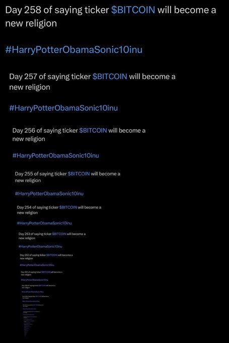 The image features a discussion about the new religion and its relation to Bitcoin. It appears that one person posted their thoughts on Twitter, stating "Day 28 of saying ticker $ Bitcoin will become a new religious", indicating that they are actively participating in this conversation. Other people involved in the discussion have left comments suggesting that this is an interesting development and that Bitcoin might become part of a new religious practice or belief system.