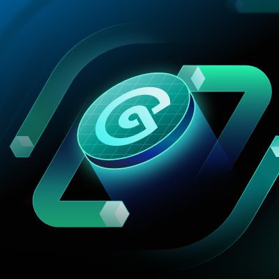 A glowing 3D "G" coin emblem, styled as CoinEx's branding, floats within a futuristic teal and green hexagonal framework against a dark background. The logo visually represents the CoinEx platform praised in the post for its transparency, security, and Proof of Reserves.