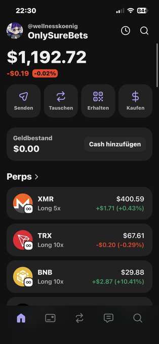 The image shows a screenshot of an iPhone screen that displays information related to Bitcoin trading. On the screen, there are several stock symbols such as "AAPL", "AMD", "NVDA", "INTC", "TSLA", and "trx". Additionally, the user has set a limit for their Bitcoin trading with the maximum limit displayed being $1,972,722. There is also an update notification on the left side of the screen, indicating that the Bitcoin trading app may be updating its settings or data. The overall image presents a snapshot of the daily activities and decisions of someone involved in the Bitcoin trading world.
