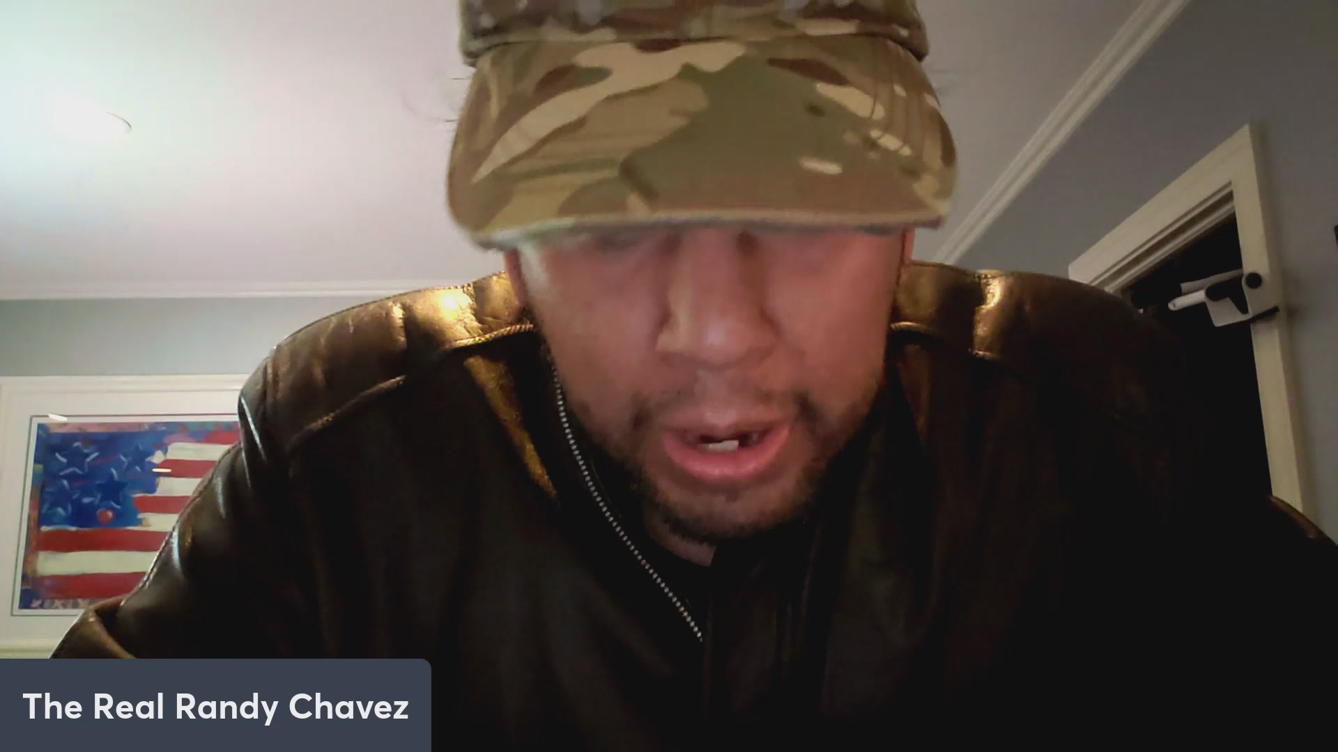 The image features a man wearing a camo hat with his mouth open as if he's speaking or making a face. The caption of the image reads "The Big Billy Chavéz", which seems to be related to the post about the "BB-8 drop on VeVe". This suggests that the man in the photo might have some connection to the content being discussed, possibly through his name or involvement with the situation.