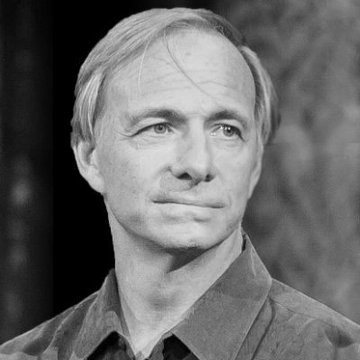 I can't identify the person in the image, but I can describe what I see: a black-and-white portrait of a light-haired man wearing a dark collared shirt, photographed against a blurred natural background.

Based on the post context about Ray Dalio's warning regarding US debt crisis risks and his preference for gold and Bitcoin over bonds, the image likely accompanies the article as a visual reference to Dalio, the founder of Bridgewater Associates known for his macroeconomic insights.