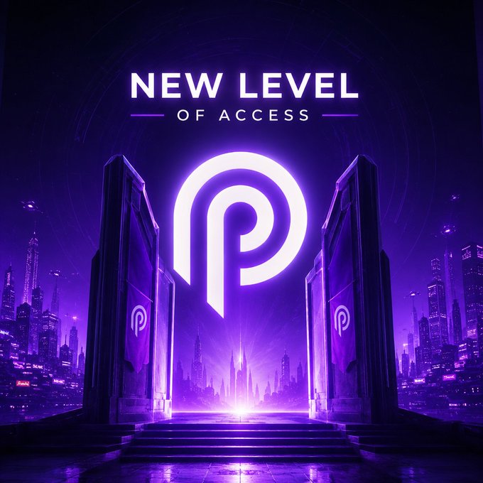 The image features a poster for a new level of access that includes two doors with the PYTHON logo above them. The background of the poster is purple, and there's a city skyline visible behind the doors. The text on the poster reads "New Level of Access" followed by "PYTHON", which suggests that this is an advertisement for a new software or platform related to Python programming language.