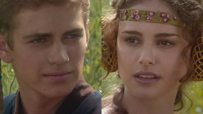 A side-by-side image shows Anakin Skywalker gazing at Padmé Amidala from Star Wars, visually reinforcing the post's metaphor of crypto investors as "lambs" blindly following centralized exchanges (CEXs) that profit from their lack of conviction, much like the tragic faith the Jedi had in the failing Galactic Republic.