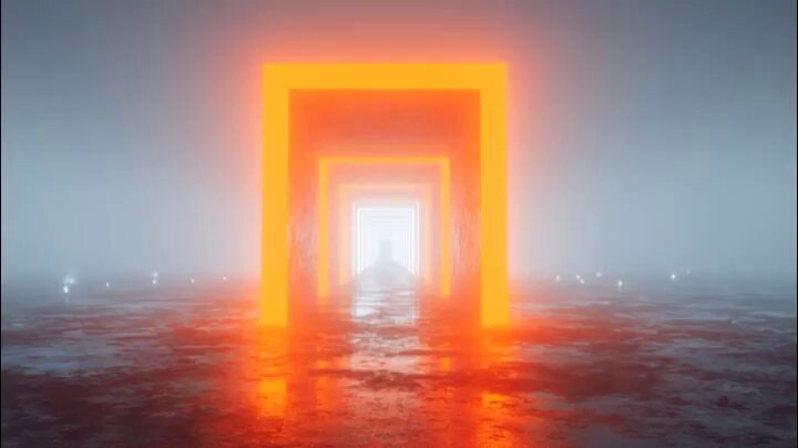 The image features a large orange square with a white line through it, which appears to be a doorway or tunnel leading into an unseen location. The background of the image is dark gray, creating a sense of mystery and intrigue. The caption above the image reads "Good Afternoon CT, Sleepagotchi is quietly turning sleep into a reputation layer @sleepagotchi", suggesting that the person in the image might be a character from a video game or an AI agent named Sleepagotchi who has been assigned to manage the reputation of others. The image also includes a reference to "ARC Terminal feels like the first crypto product built" which could indicate that this AI agent is responsible for managing and maintaining the reputation of various individuals in the gaming world, ensuring their online presence remains positive and beneficial.