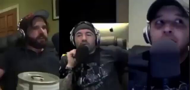 The image features three men, each wearing headphones, sitting in chairs with microphones positioned behind them as if they are hosting a podcast or radio show. The hosts seem to be discussing something interesting, possibly related to Bitcoin or a similar topic, as indicated by the phrase "Joe Rogan learns about Bitcoin for the first time in 2011 Bitcoin Price = $10". The post suggests that Joe Rogan is sharing his knowledge of Bitcoin with his listeners.