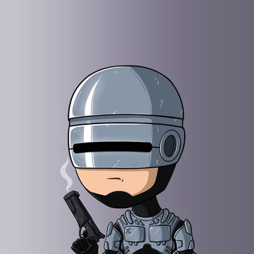 A chibi-style cartoon soldier in futuristic gray armor holds a smoking pistol, embodying the "BULLISH MODE ON FULL POWER" energy as a visual symbol of the XRP Army's readiness for a rally.