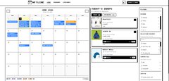 The image features a screenshot from an NFTLine Calendar, which displays various details about a set of items or projects. The calendar includes a list titled "NFTLists" along with another category labeled "Today's Projects". Additionally, there is information regarding a game called "Mint", as well as the term "Gm fam today nft mint list on NFTLine". This screenshot is related to an online community or platform where users can share and access items like games, projects, or events. The image does not provide any specific context about the content displayed in the calendar, but it seems to be a compilation of relevant information.