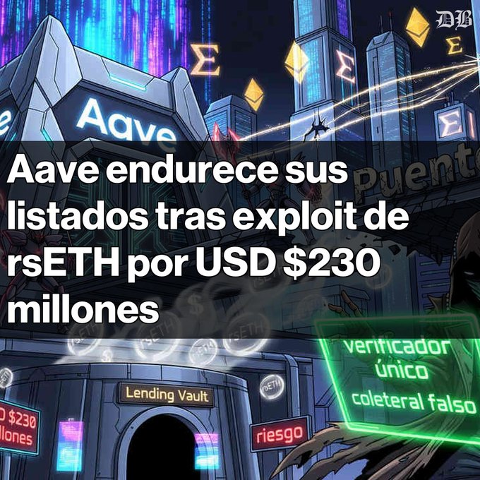The image shows a poster that has been adapted from an anime featuring an illustration of someone vandalizing a building with graffiti. The poster also includes a graphic depicting Bitcoin logos and Bitcoin transactions, as well as text related to cryptocurrency exchanges and ICOs (Initial Coin Offers). The primary focus is on the vandalism depicted in the anime scene, which is being referred to as a "grave incident" or an "exploitation." Aave, the company responsible for the damage in the anime, has been held liable for this cyber attack. Several Bitcoin logos are also shown within the poster.