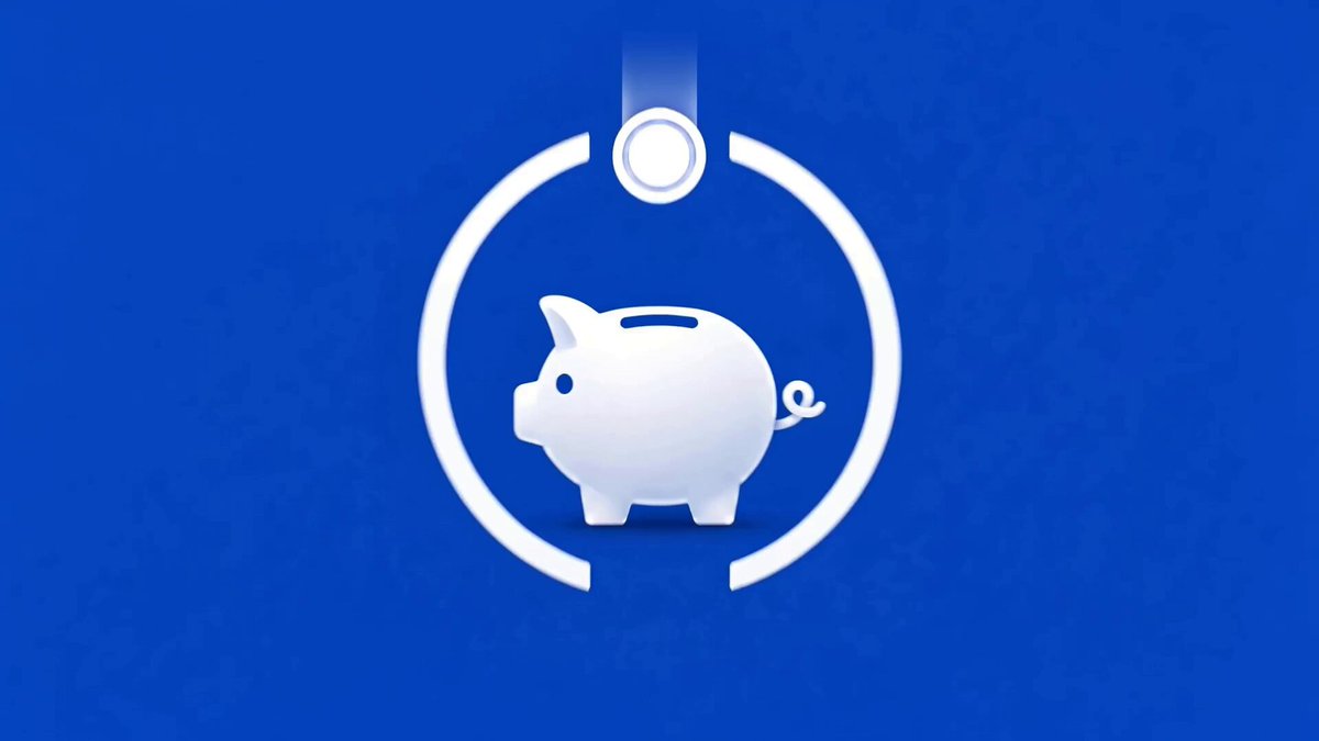 The image features a white piggy bank sitting inside a blue circle with a coin attached to it. Below the piggy bank, there's text that reads "Introducing PIGGY Built on USDC, PiggyBANK rewards holders automatically in USDC just for holding the token. No wallet connection. No extra steps. Rewards are paid out every 5 minutes, straight to holders." The image is related to a post about PiggyBank and its features.