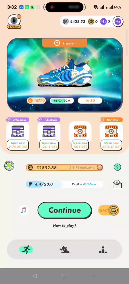 The focus of the image appears to be on a mobile device displaying various information about a mobile game. There are several posts that may be related, such as "My stery box opening Long time no see #Stepn", which seems unrelated to the primary content of the image or any discussion in this post. The main objective should be clear and well-defined within the frame of these posts.