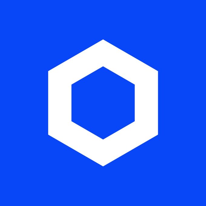 A blue logo featuring a white hexagonal outline with a smaller blue hexagon inside it.