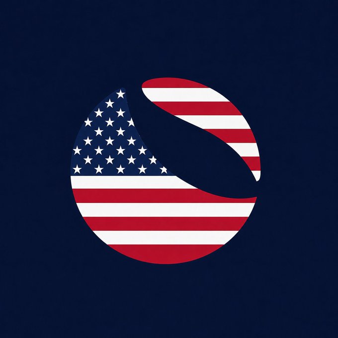 A circular American flag graphic with a navy blue background accompanies the post, symbolizing the call for a "second chance" referenced in the message about Do Kwon and the Terra community. The flag imagery ties into the Independence Day theme, visually reinforcing the post's argument that the U.S. should extend forgiveness much like the values celebrated on July 4th.