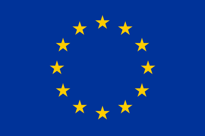 The image features a blue flag with yellow stars, which appears to be the European Union flag. The text in the image suggests that Europe might consider using Ethereum as the settlement layer for a Euro stablecoin. This idea has been tested on a small scale, but it is not yet a fully-fledged pilot or a real-world application. The post also mentions transparency and security concerns related to this development.