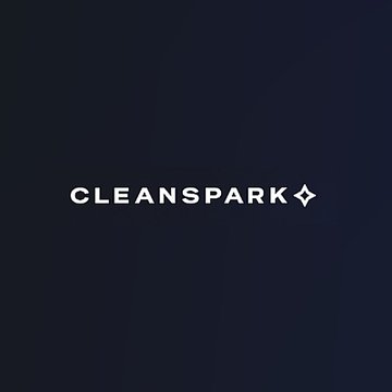 The image displays the CleanSpark logo with the ticker "$CLSK" in white text on a dark navy background, featuring a small starburst symbol at the end. The logo corresponds to the company mentioned in the post that just signed a major $6.6 billion data center lease deal.