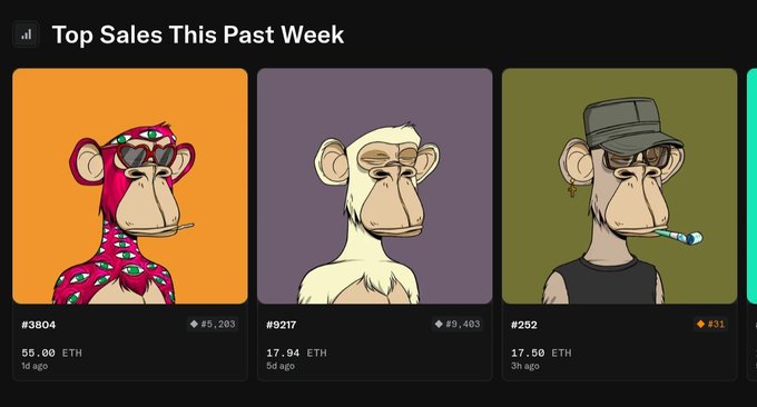 The image presents a page with three cartoon monkeys, each wearing different colored clothes, sitting next to each other. The monkey on the left is dressed in pink and red attire, while the one in the middle has white and black clothing. The third monkey on the right is wearing green and blue clothing. Below this scene, there are several posts, likely advertisements, featuring the same cartoon monkeys and their outfits. They seem to be selling for various prices or amounts, depending on the post. Interestingly enough, the monkeys appear to be selling more than just clothing but also other items like cigarettes and earrings. The image does not provide any specific information about how these products are made or sold.