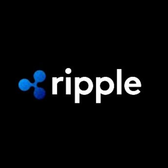 A black background featuring the blue Ripple cryptocurrency logo and the word "ripple" in white text.