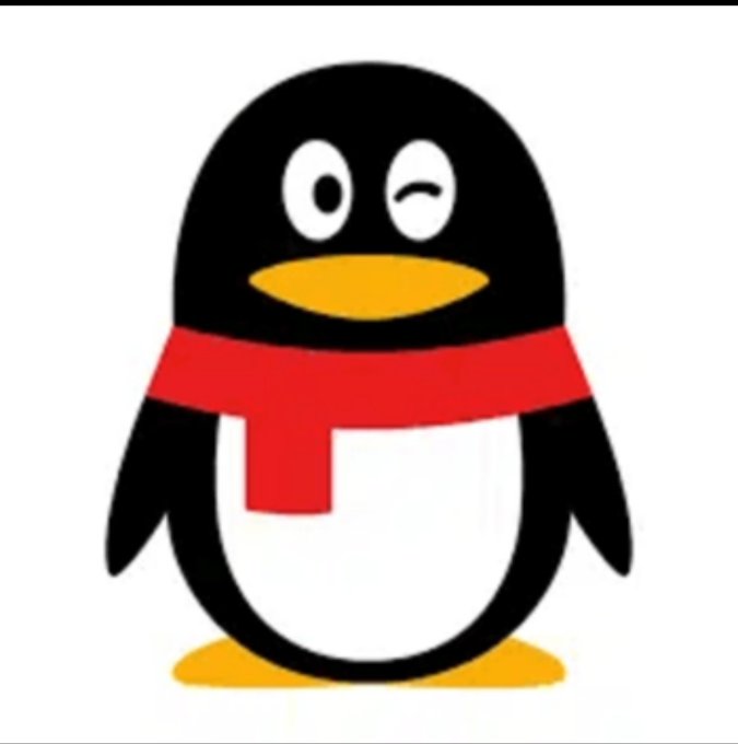 A cartoon penguin mascot with a winking expression wearing a red scarf.