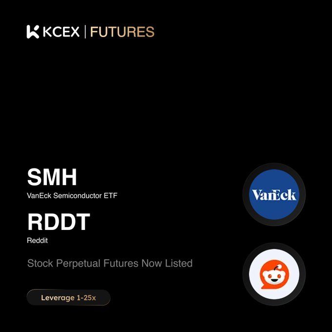 The image features a black background with white text that reads "SMH", "VANIKECK", and "RDDT" along with some other information about stock trading. The text also includes a link to a cryptocurrency exchange, which is likely related to the stock market.