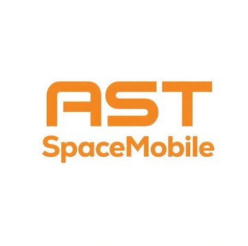 The orange logo for AST SpaceMobile displayed on a white background.